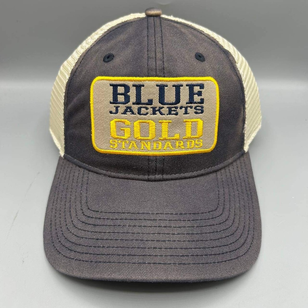 Columbus Blue Jackets Trucker Hat Men Gray The Game Snap Back Cap New